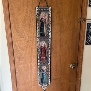 Religious Panel Tapestry Wall Hanging/Bell Pull